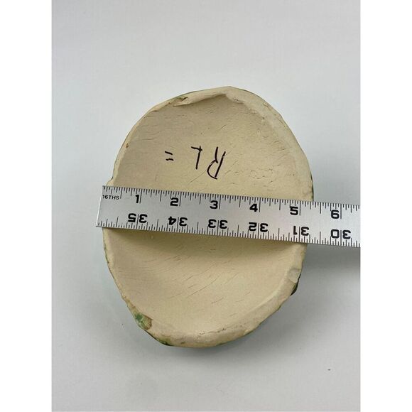 Handmade Ceramic Pottery Face Green Man Monster Mask Sculpture Unique Small EK21 - Picture 6 of 7